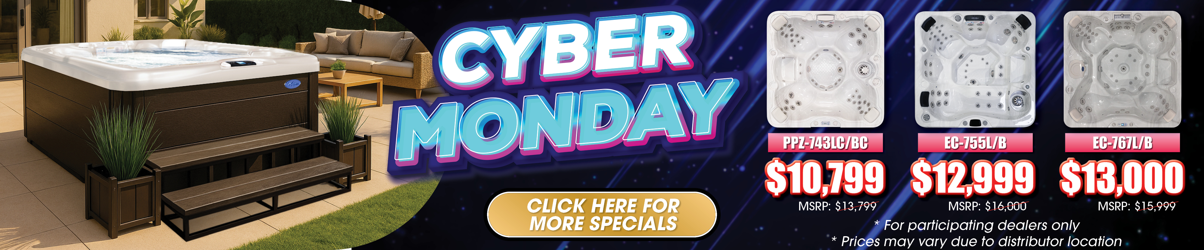 Calspas hot tub being used in a family setting - Milford